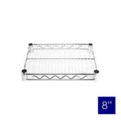 8"d Chrome Wire Shelves - Image 10