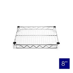 8"d Chrome Wire Shelves - Image 15
