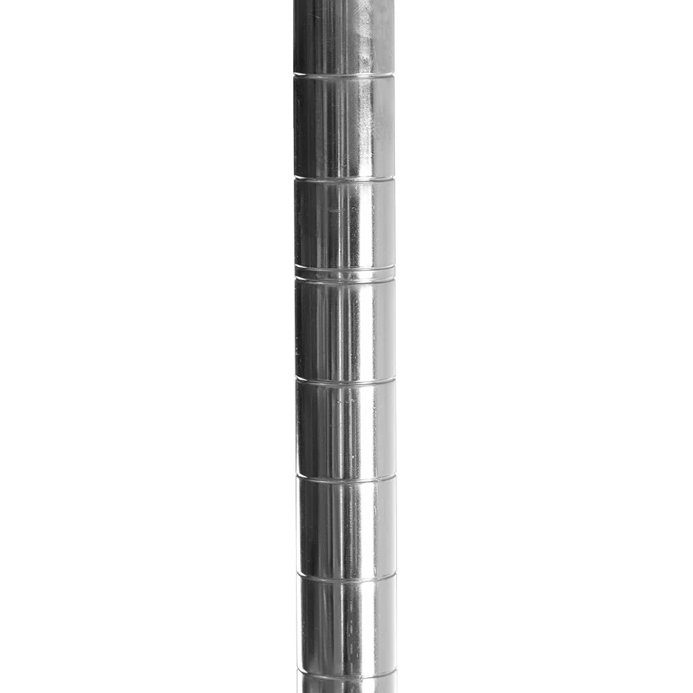 8"d x 12"w Chrome Wire Shelving w/ 5 Shelves - Image 5