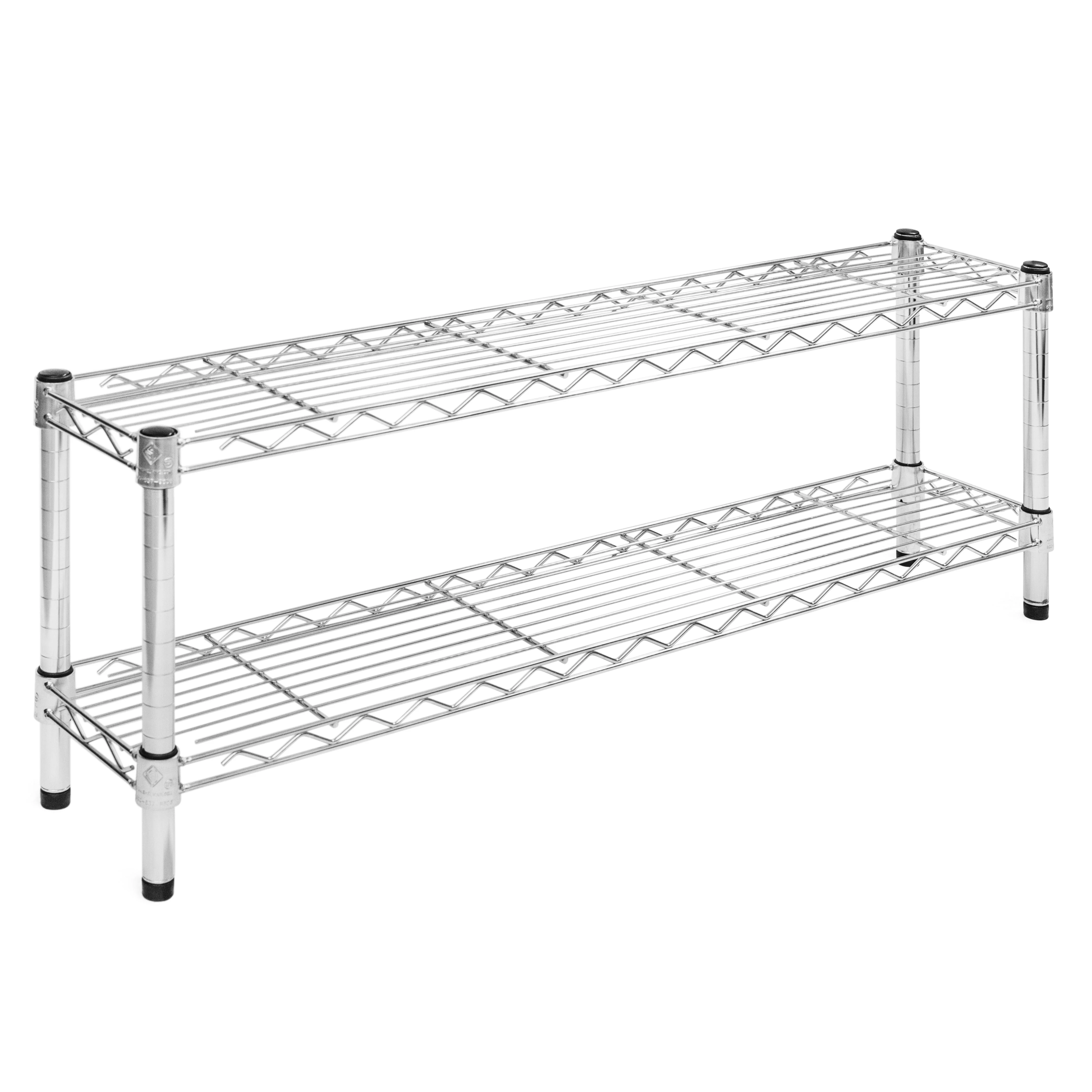 8"d x 14"h Chrome Wire Shelving w/ 2 Shelves - Image 17