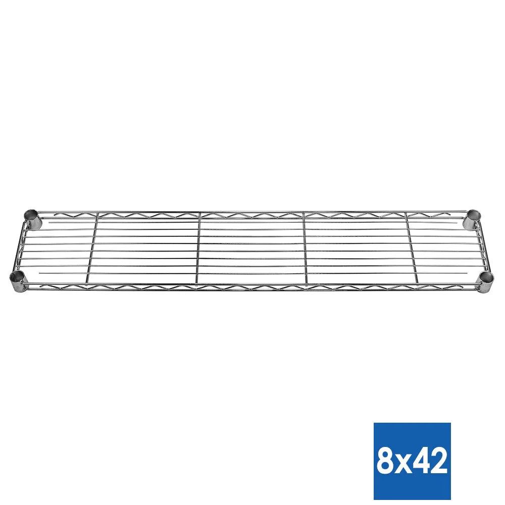 8"d x 42"w Chrome Wire Shelving w/ 5 Shelves - Image 4