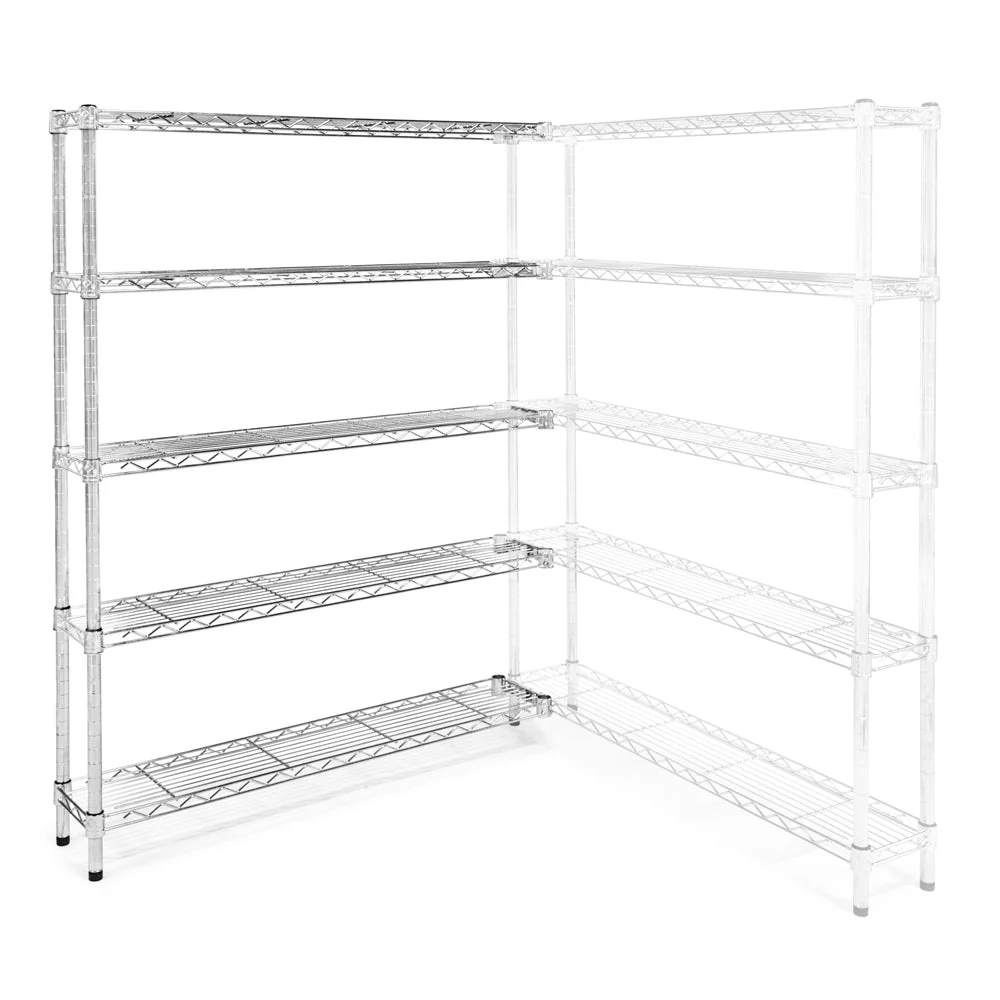 8"d x 48"w Wire Shelving Add-On Units w/ 5 Shelves - Image 6