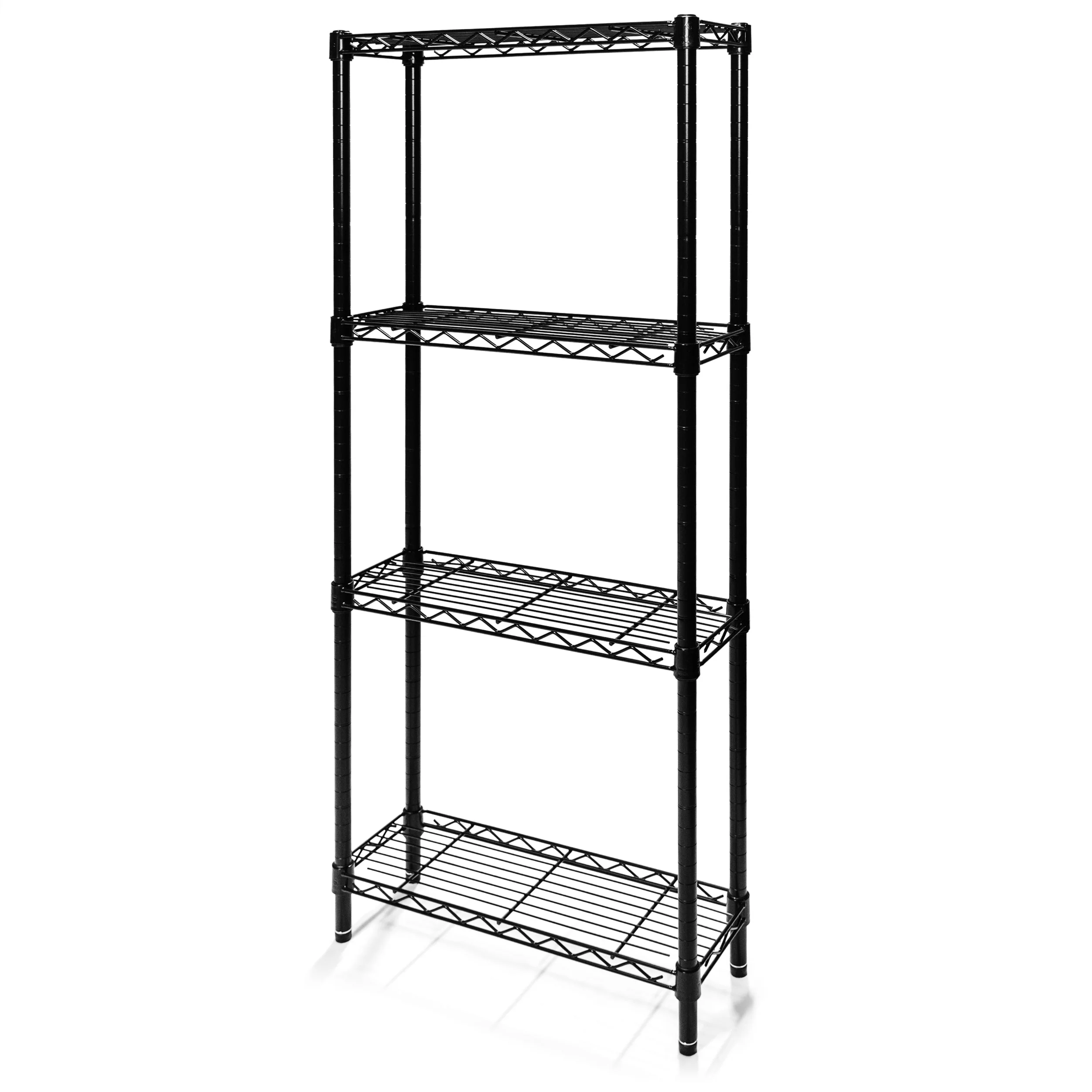 8"d x 54"h Black Wire Shelving w/ 4 Shelves - Image 13
