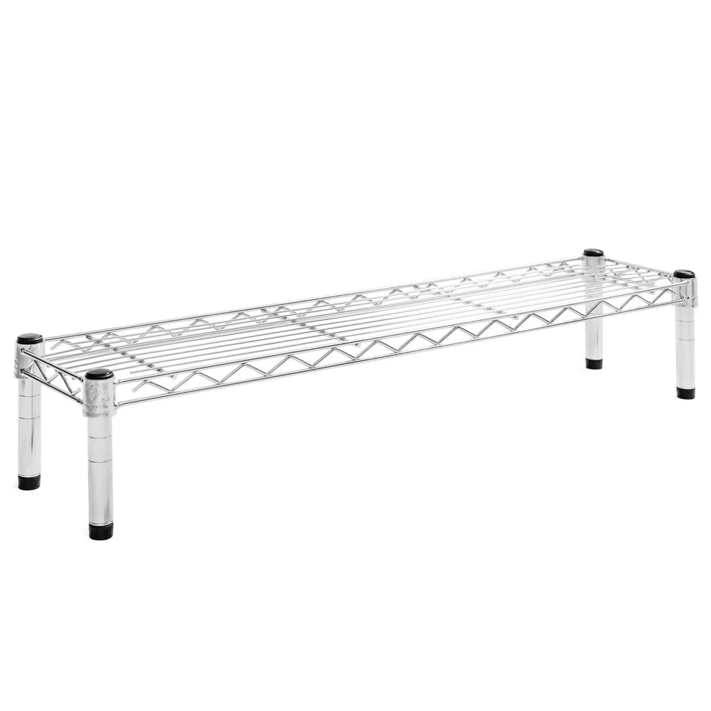 8"d x 6"h Chrome Wire Shelving w/ 1 Shelf - Image 10