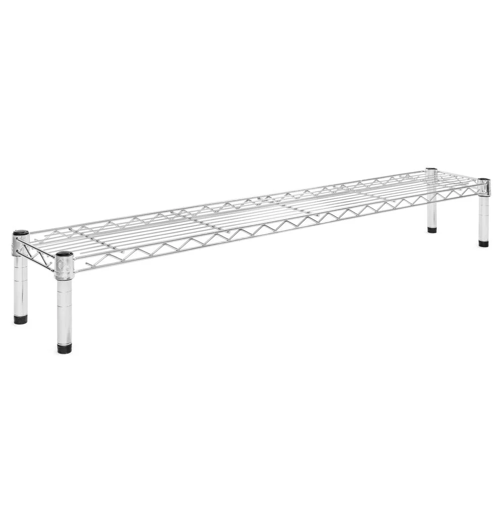 8"d x 6"h Chrome Wire Shelving w/ 1 Shelf - Image 12