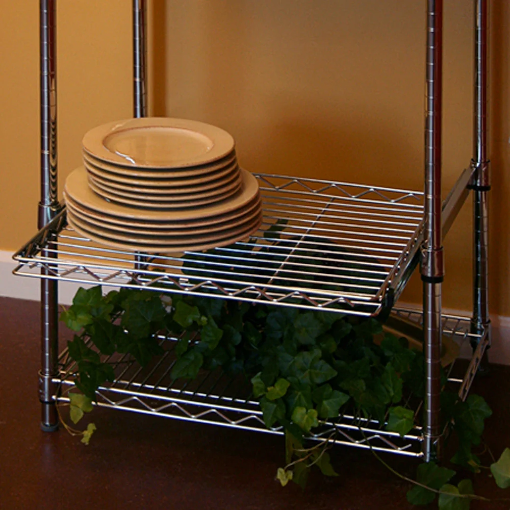 Baker's Rack with Sliding Shelf - 18"d x 24"w x 72"h - Image 3