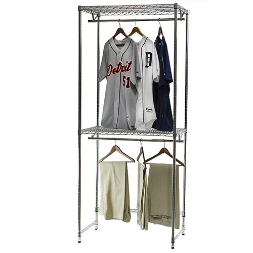 Double Hang Wire Closet Shelving - 18"d x 84"h - Image 3