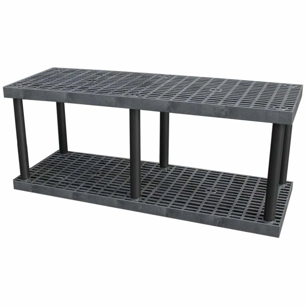DuraShelf Grid Top 66"w x 27"h Base 2-Shelf System - Image 7