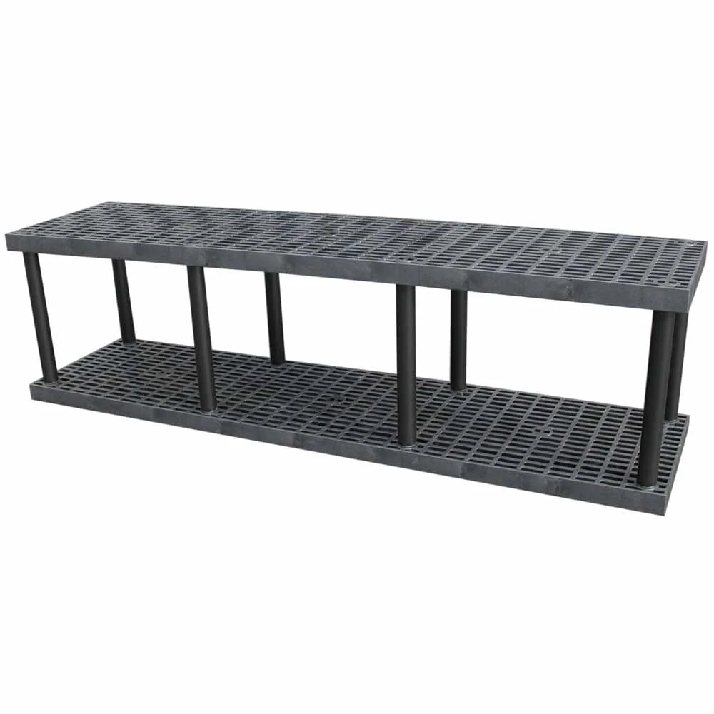 DuraShelf Grid Top 96"w x 27"h Base 2-Shelf System - Image 2