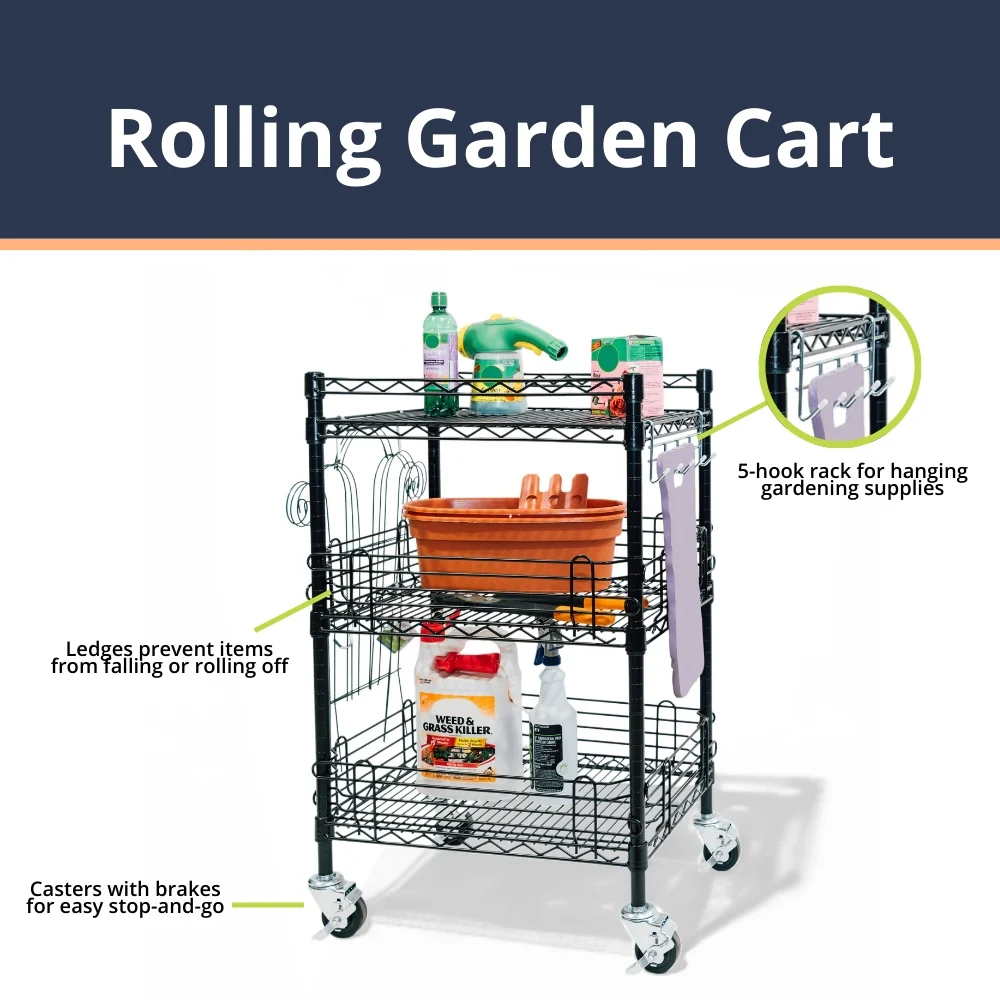 Rolling Garden Cart - Image 3