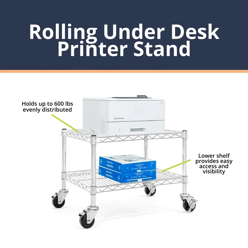 Rolling Under Desk Printer Stand - Image 5