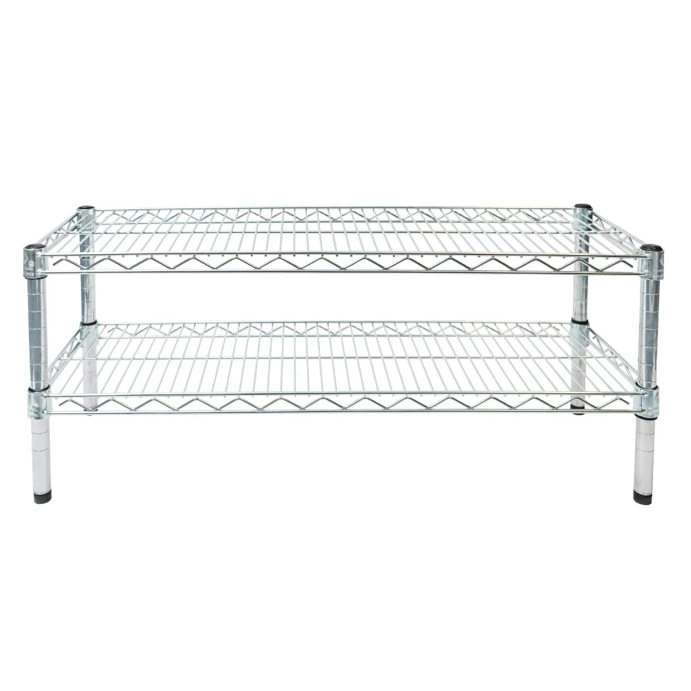 Chrome 2-Tier Shoe Rack - Image 2