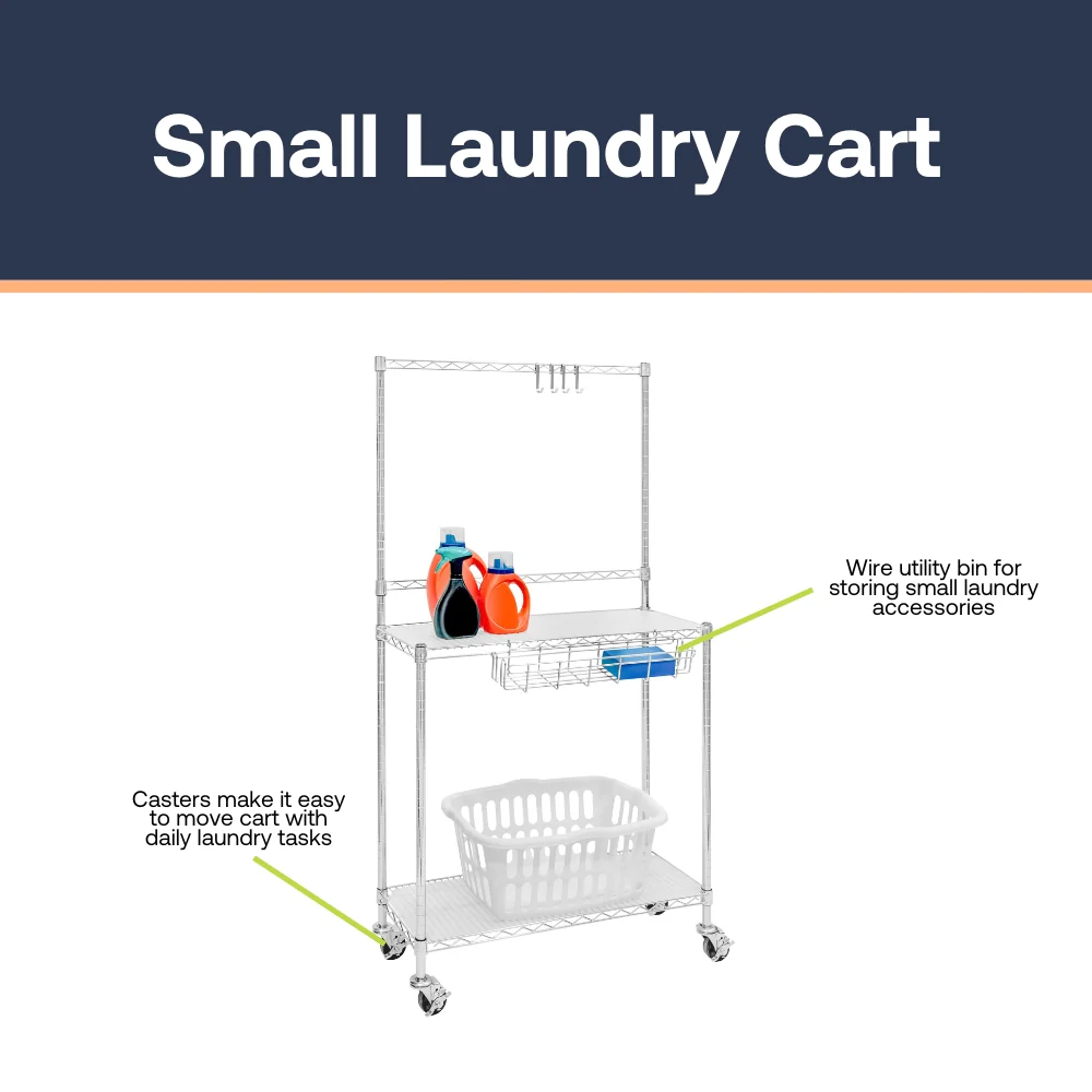 Small Laundry Cart - Image 3