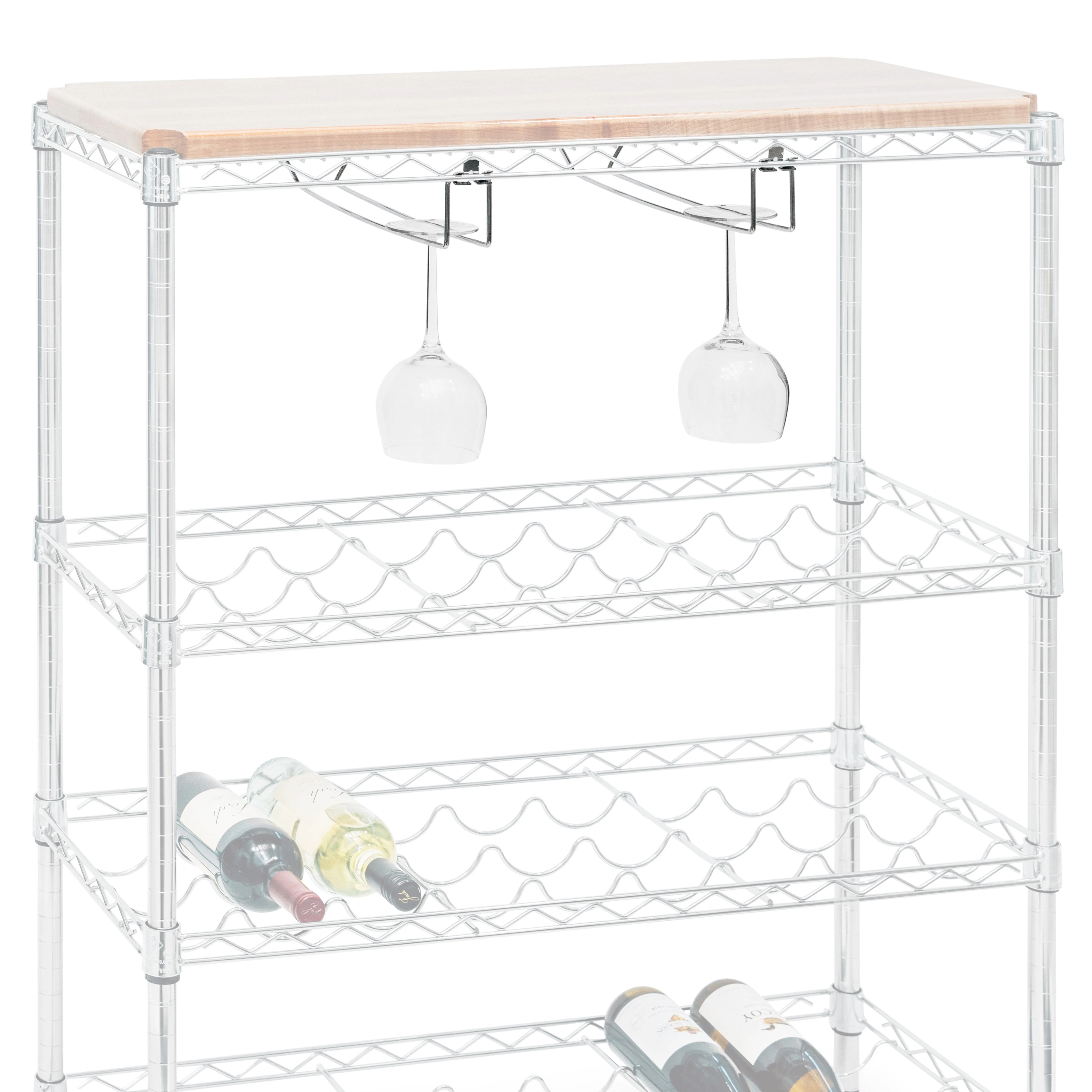Stemware Holder for 14"d Wire Shelves (SI-WBSGH14C) - Image 2