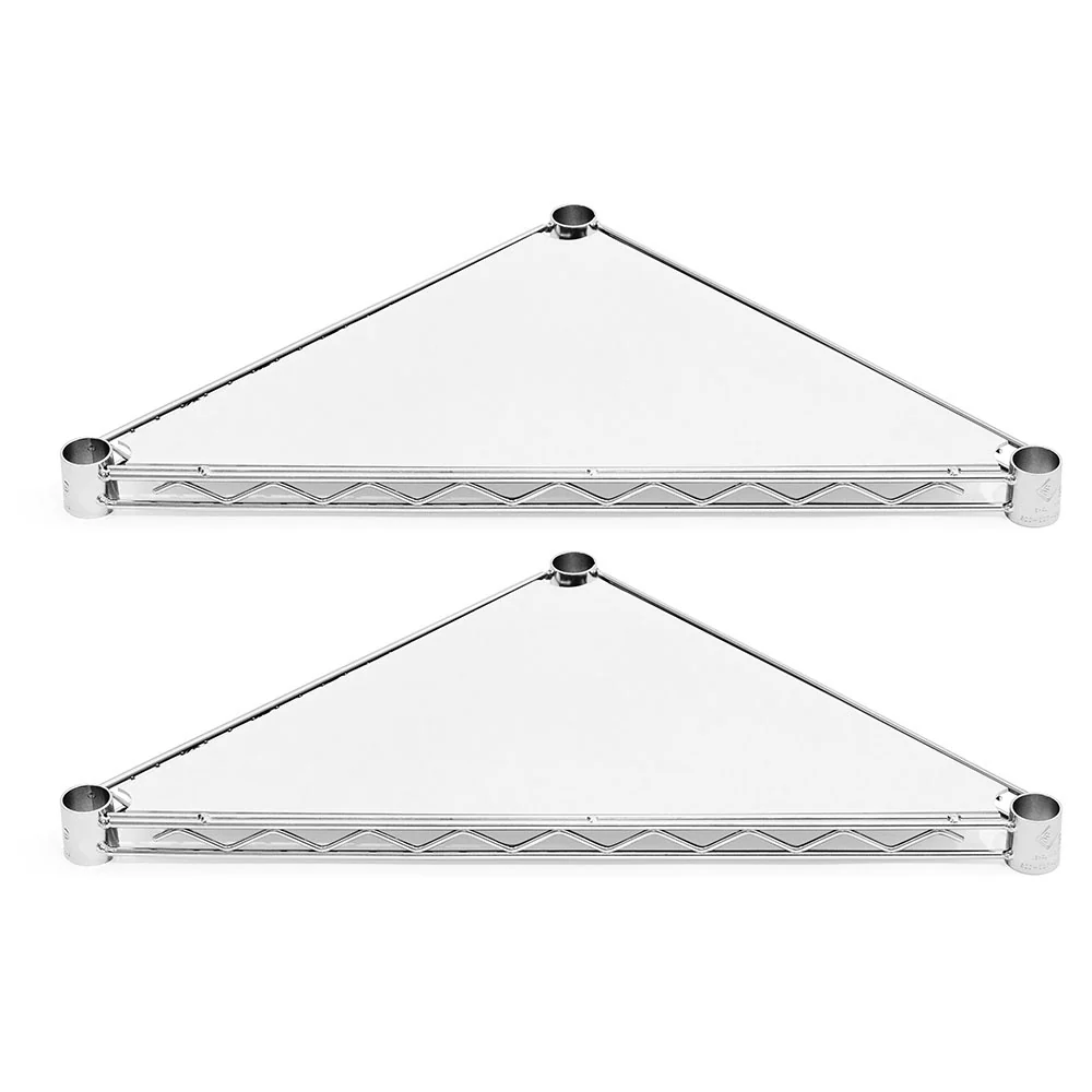 Triangle Plastic Wire Shelf Liners 2-Pack - Black, Dark Gray, White - Image 3