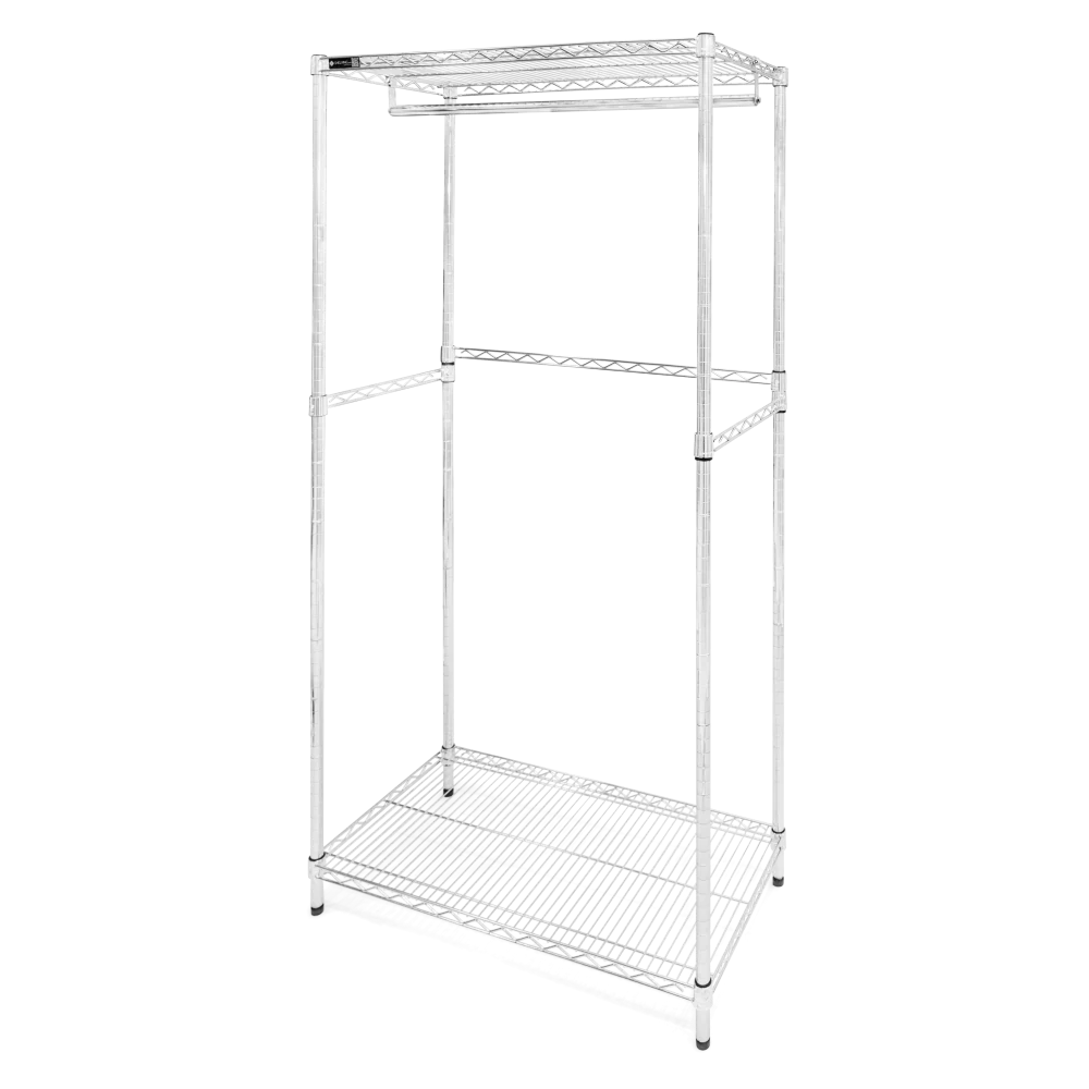 Wire Closet Shelving w/ Lower Shelf - 18"d x 72"h - Image 2