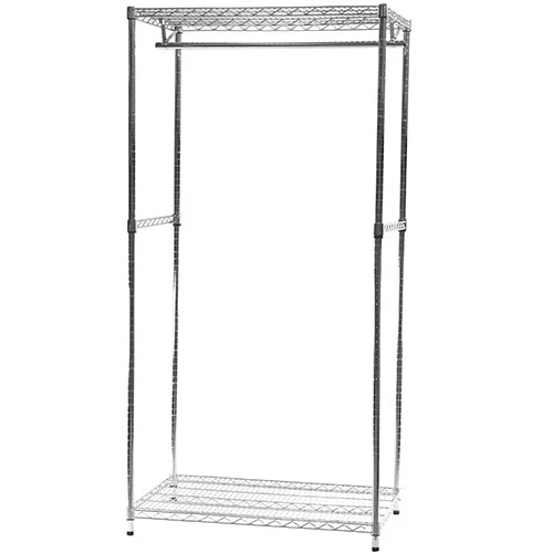 Wire Closet Shelving w/ Lower Shelf - 24"d x 72"h - Image 4